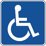 wheelchair and disabled access Badge